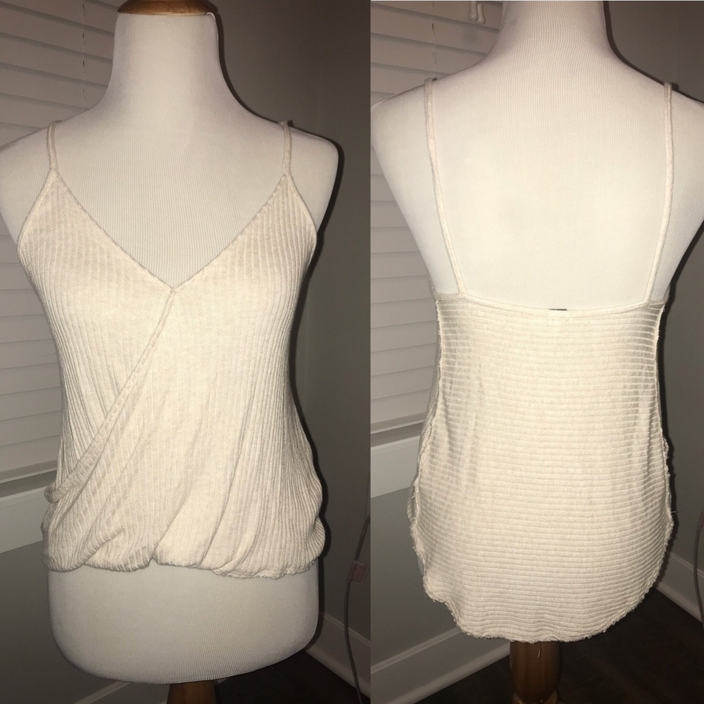 free people tank w/ frayed edges size M worn twice